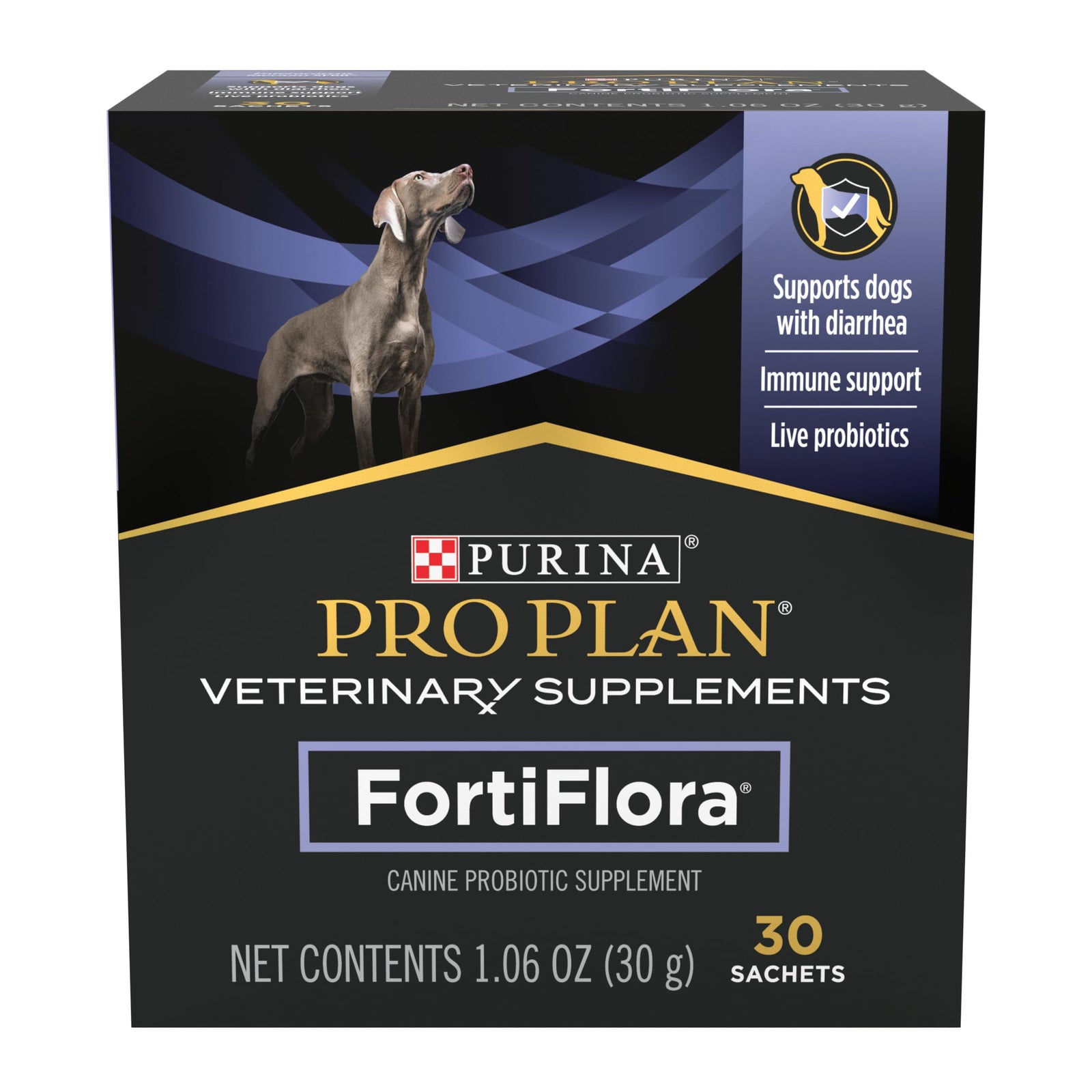 PURINA PRO PLAN FortiFlora Hund | 30 x 1 g | Ergänzungsfuttermittel für ausgewachsene Hunde und Welpen