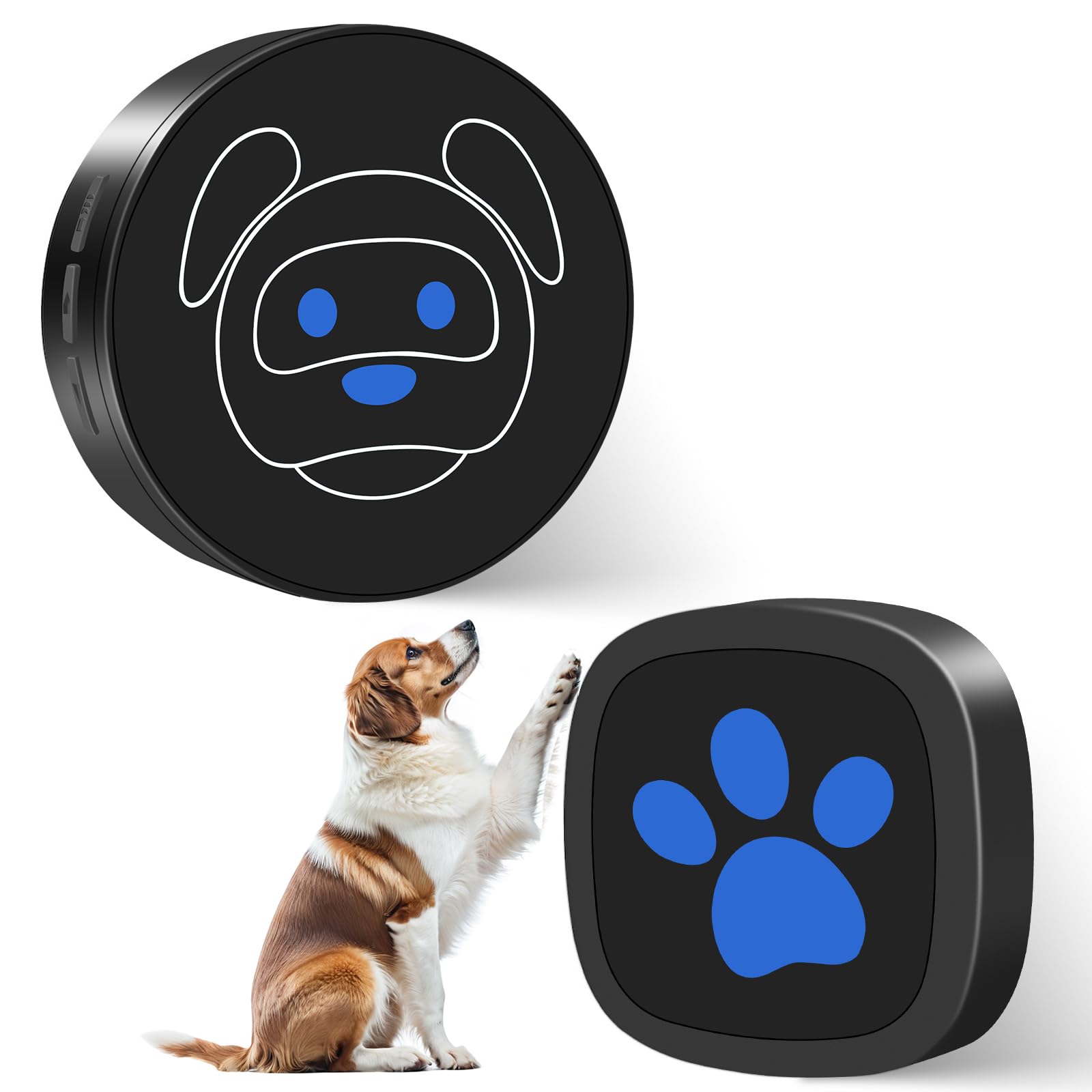 Whimsii Dog Door Bell for Potty Training Wireless Dog Doorbell Ring to Go Outside IP65 Waterproof Touch Button 55 Melodies & 1000 Feet Range