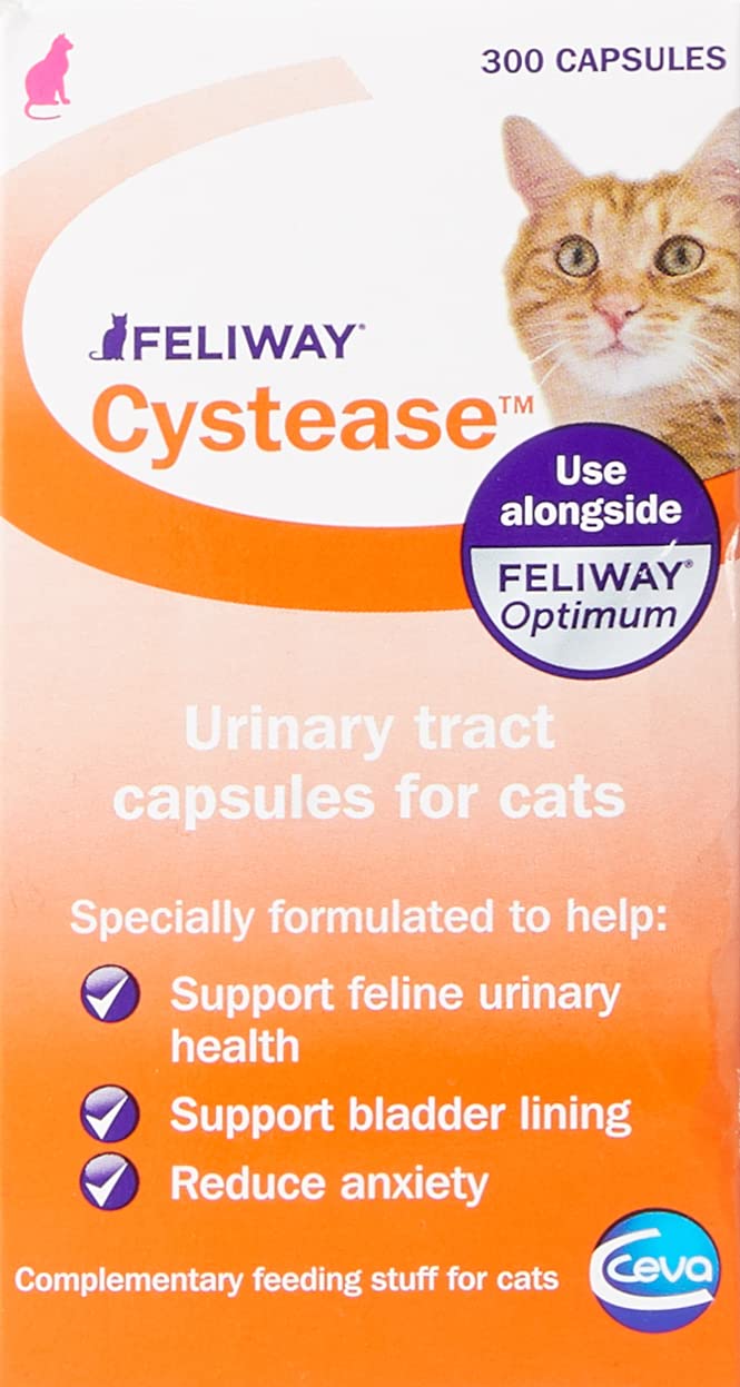 Feliway Cystease Advanced Urinary Tract Support Capsules (Tablets) for Cats (Pot Size: 300 Tablets)