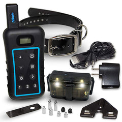 Dog Training Collar with Remote - 3960Ft Hunting Standard Removable Shock LED Light Vibrate Anti Bark Beep Mode Rechargeable Waterproof E Collar for All Dogs Over 15lbs