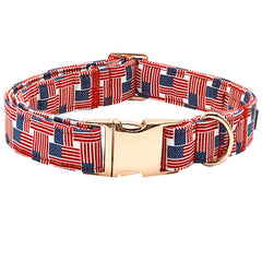 Bobo Rainbow Independence Day Dog Collar Pet Collar Summer Dog Collar Durable Metal Pet Collar Dog Girl Boy Dog Collars Adjustable Dog Collar for Small Medium Large Dogs