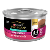Purina Pro Plan Vital Systems Salmon Entree Wet Kitten Food 4-in-1 Muscles Brain Immune and Bone - (Pack of 24) 3 oz. Cans