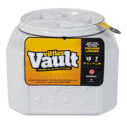 Gamma2 Vittles Vault Dog Food Storage Container with Airtight Lid holds up to 10-15 Pounds of Dry Pet Food Cat Kibble and Bird Feed BPA Free Made in USA