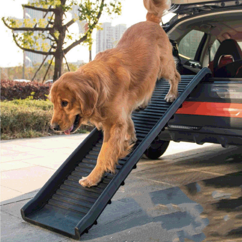 Non-slip Plastic Pet Folding Ladder and Slope Stairs