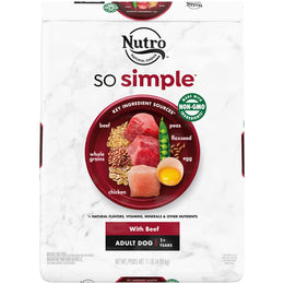 NUTRO SO SIMPLE With Beef Adult Dog Food 11 lb.