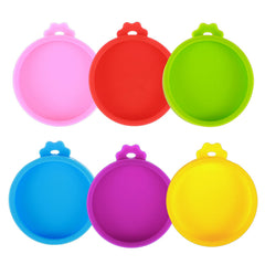 Lusofie 6 Pack Food Can Lids Pet Can CoversCat Food Silicone Can CoverSmall Pet Food Can Covers for 3 oz 2.5 oz Cat Food Can Covers Lids